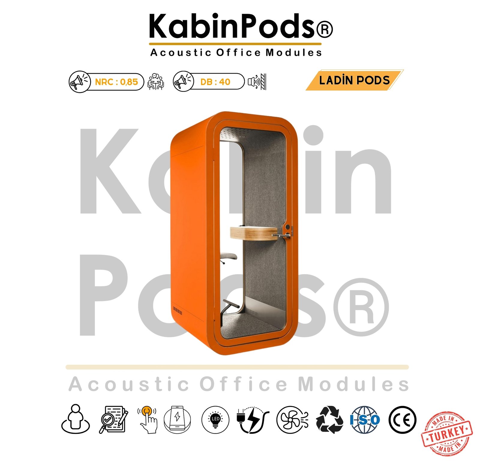 Akustik Telefon Kabini Detay - 13. Görsel - Ses Yalıtım Teknolojisi